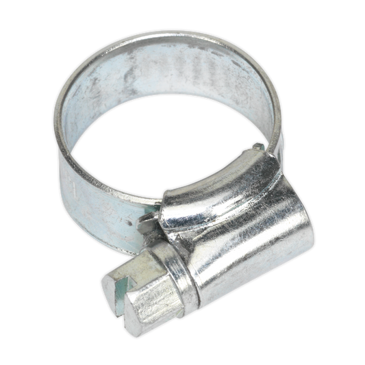 Zinc Plated Hose Clip 8-14mm - Pack of 30