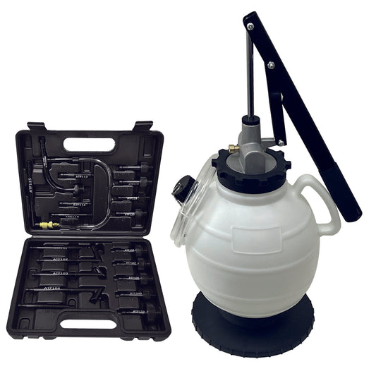 POWERHAND Manual 7.5L ATF Oil Dispenser with 18Pc Refill Adaptor Set