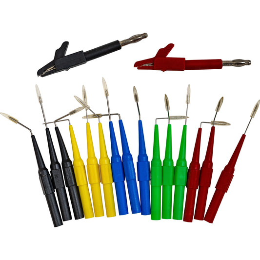 POWERHAND 17Pc Universal Back Probe & Alligator Clip Set