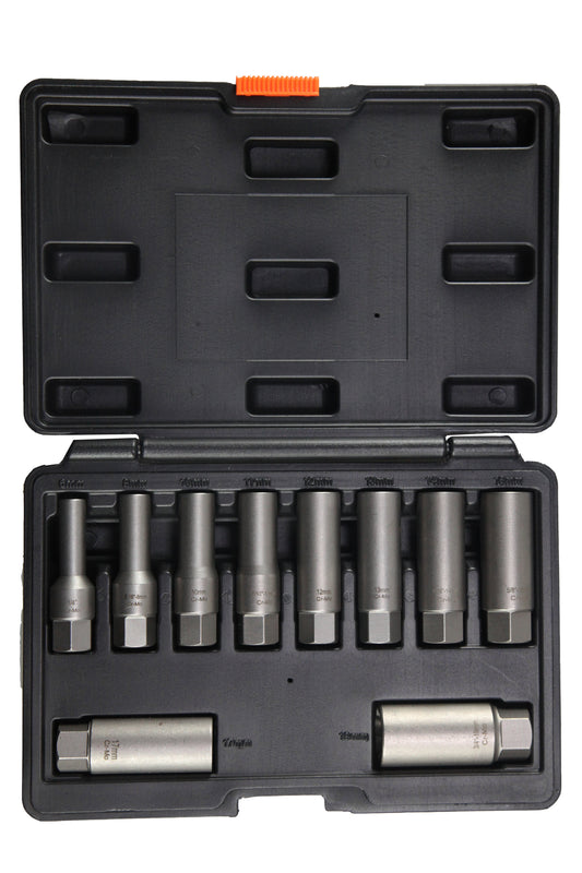 POWERHAND 10Pc Spiral Type Deep Bolt Extractor Set