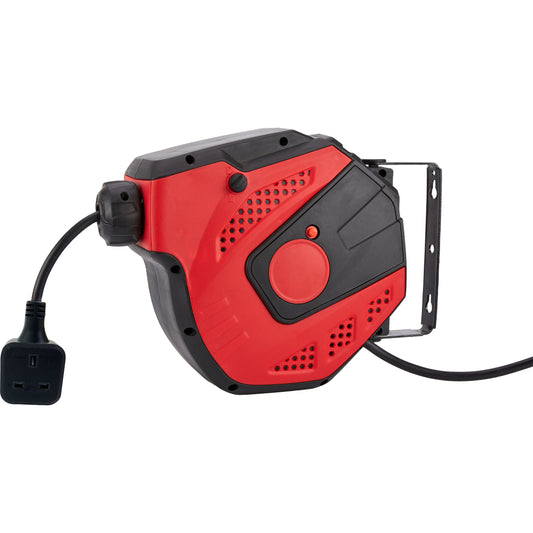 POWERHAND 15m Retractable Extension Cord Reel
