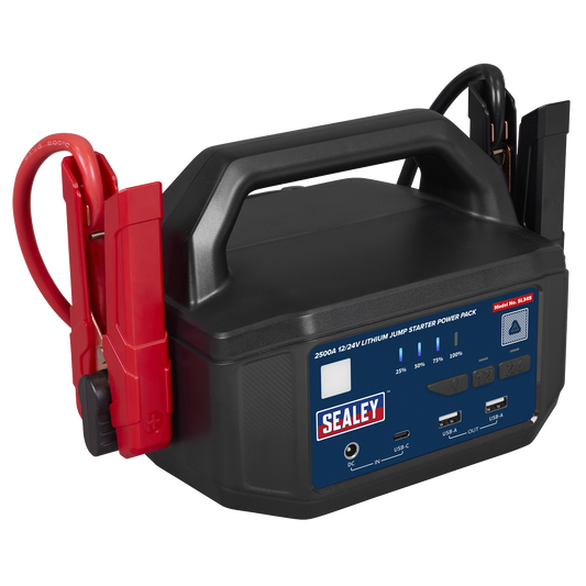 2500A 12/24V Lithium Jump Starter Power Pack