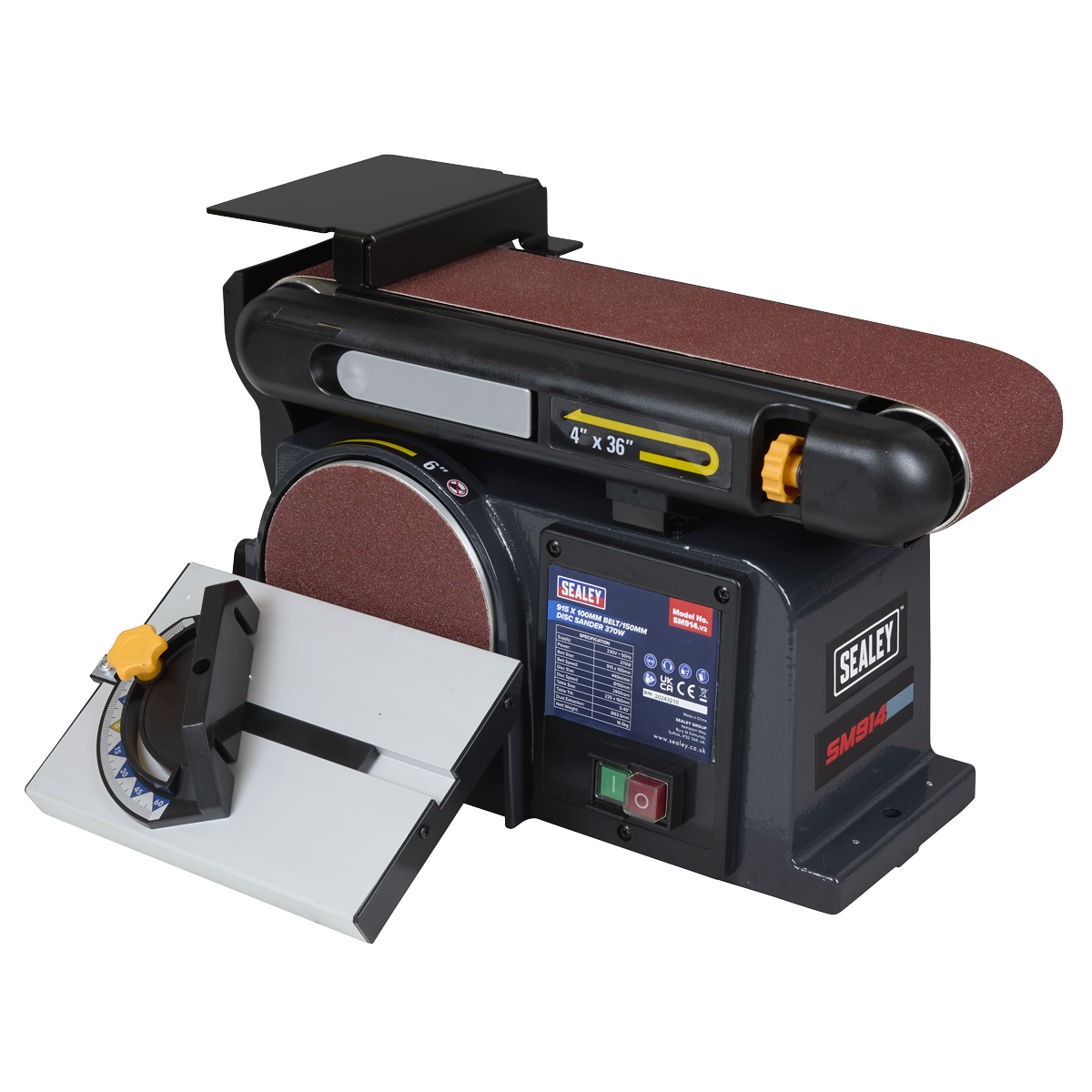 915 x 100mm Belt/150mm Disc Sander 370W/230V