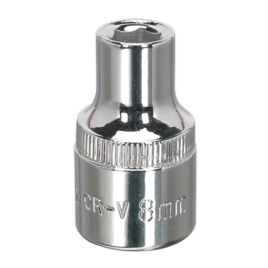 Premier Fully Polished Socket 1/2"Sq Drive 8mm