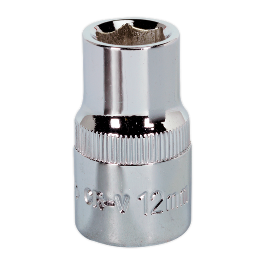 Premier Fully Polished Socket 1/2"Sq Drive 12mm