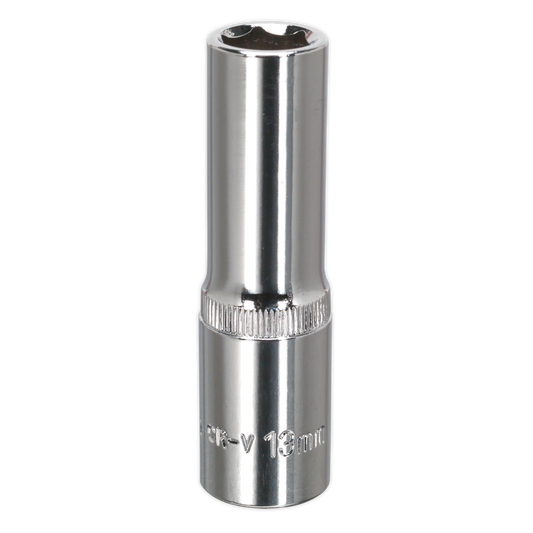 Premier Fully Polished Deep Socket 1/2"Sq Drive 13mm