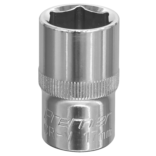 Premier Fully Polished Socket 1/2"Sq Drive 17mm