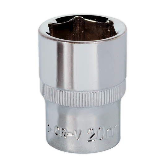 Premier Fully Polished Socket 1/2"Sq Drive 20mm