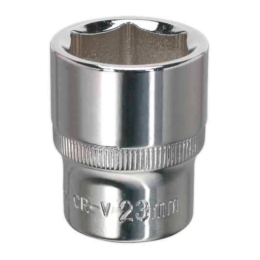 Premier Fully Polished Socket 1/2"Sq Drive 23mm