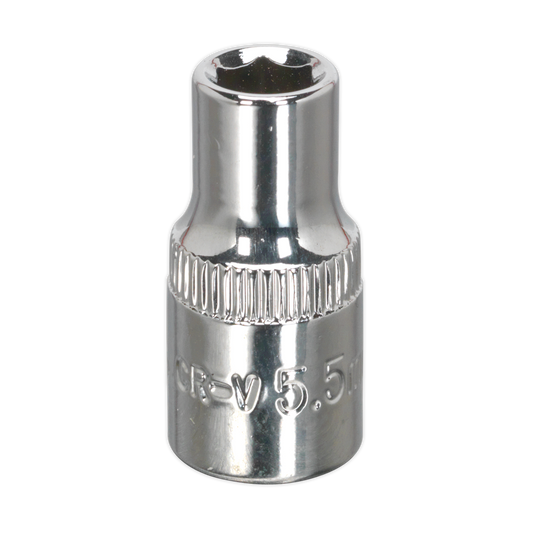 Premier Fully Polished Socket 1/4"Sq Drive 5.5mm