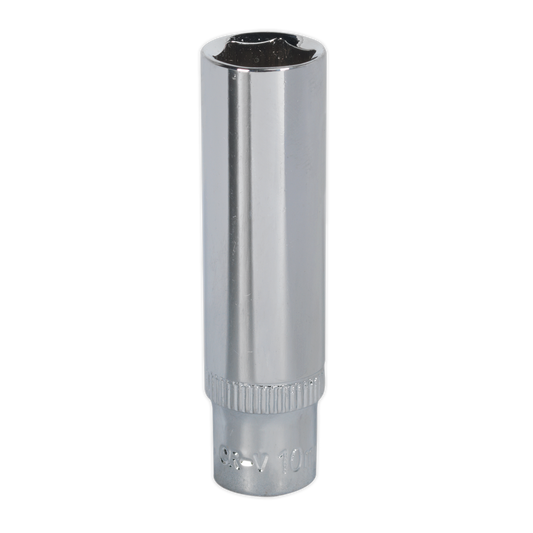 Premier Fully Polished Deep Socket 1/4"Sq Drive 10mm