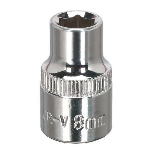 Premier Fully Polished Socket 3/8"Sq Drive 8mm