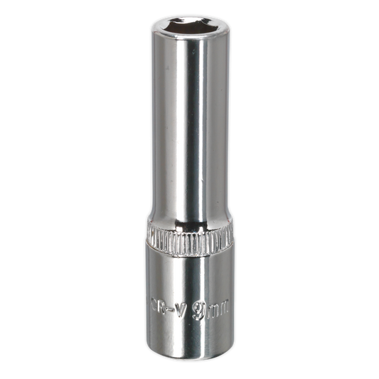 Premier Fully Polished Deep Socket 3/8"Sq Drive 9mm