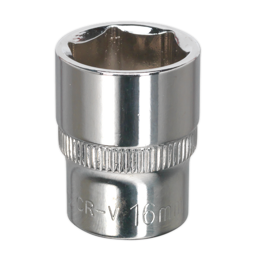 Premier Fully Polished Socket 3/8"Sq Drive 16mm