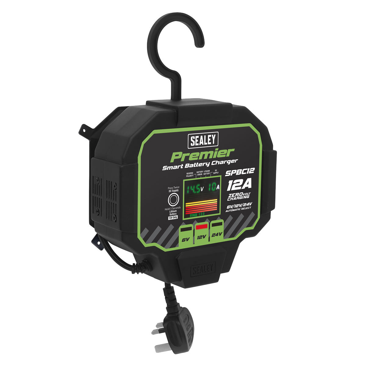 Premier Fully Automatic Battery Charger & Maintainer 12A
