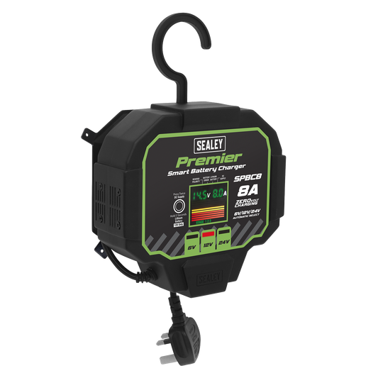 Premier Fully Automatic Battery Charger & Maintainer 8A