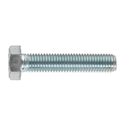 8.8 Zinc Plated HT Setscrew M14 x 70mm, DIN 933 - Pack of 10