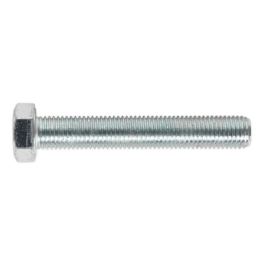 8.8 Zinc Plated HT Setscrew M16 x 100mm, DIN 933 - Pack of 5