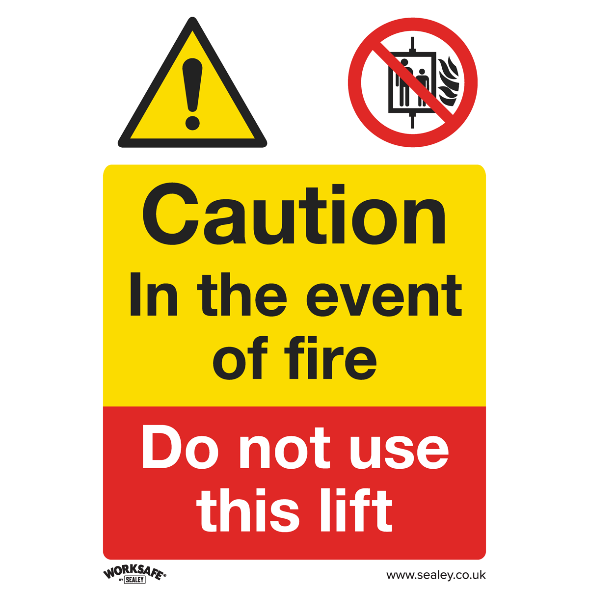 Worksafe® Caution Do Not Use Lift Safety Sign, Rigid Plastic - Pack of 10