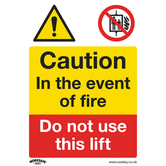 Worksafe® Caution Do Not Use Lift Safety Sign, Rigid Plastic - Pack of 10