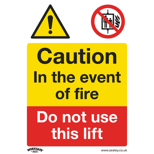 Worksafe® Caution Do Not Use Lift Safety Sign - Rigid Plastic