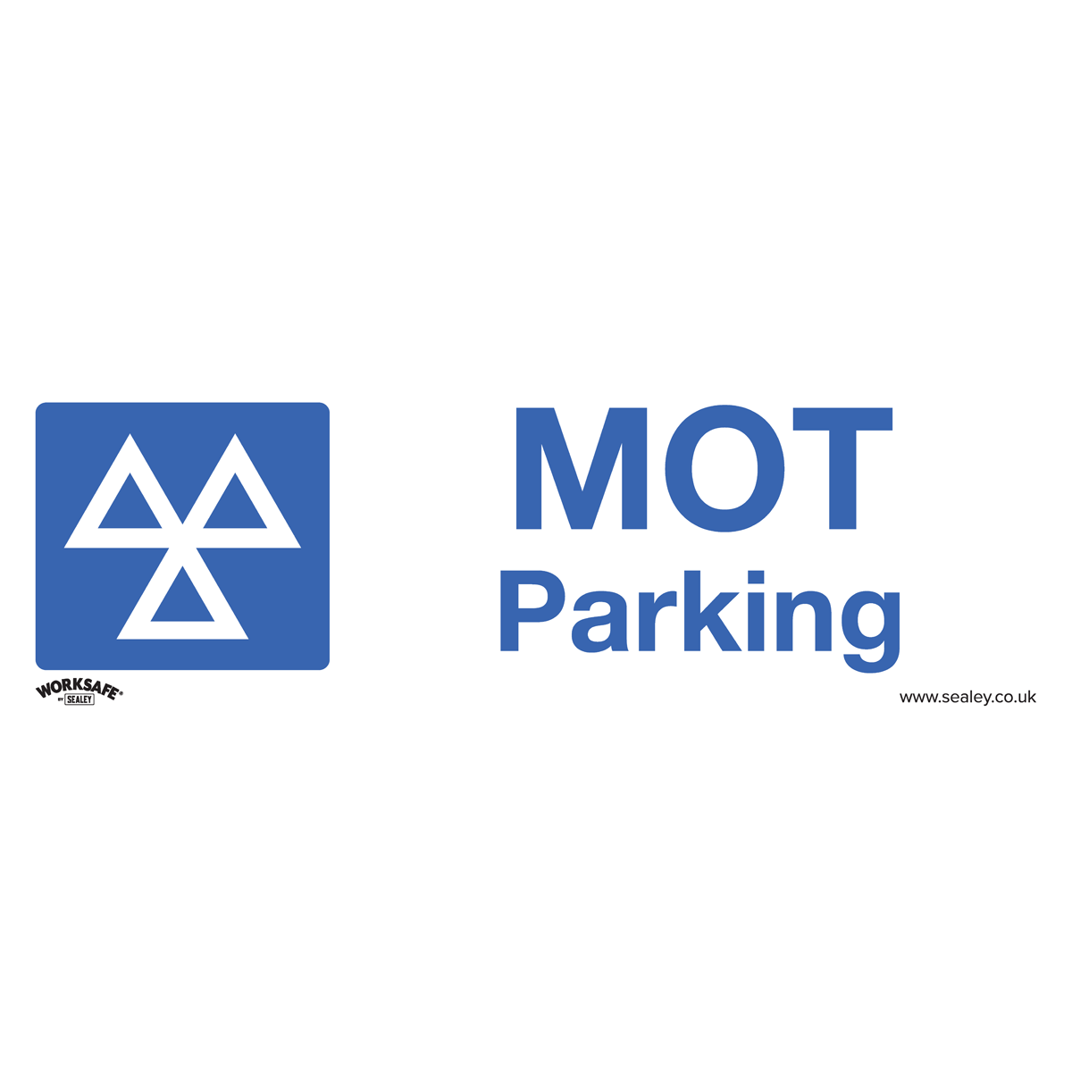 Worksafe® MOT Parking Safety Sign, Self-Adhesive Vinyl - Pack of 10