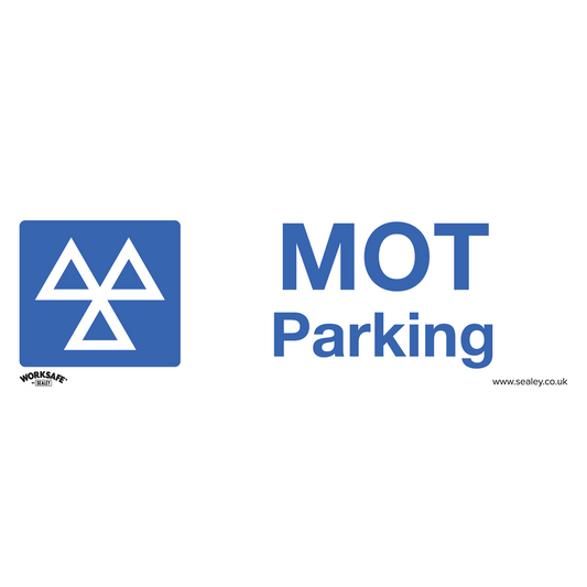 Worksafe® MOT Parking Safety Sign, Self-Adhesive Vinyl