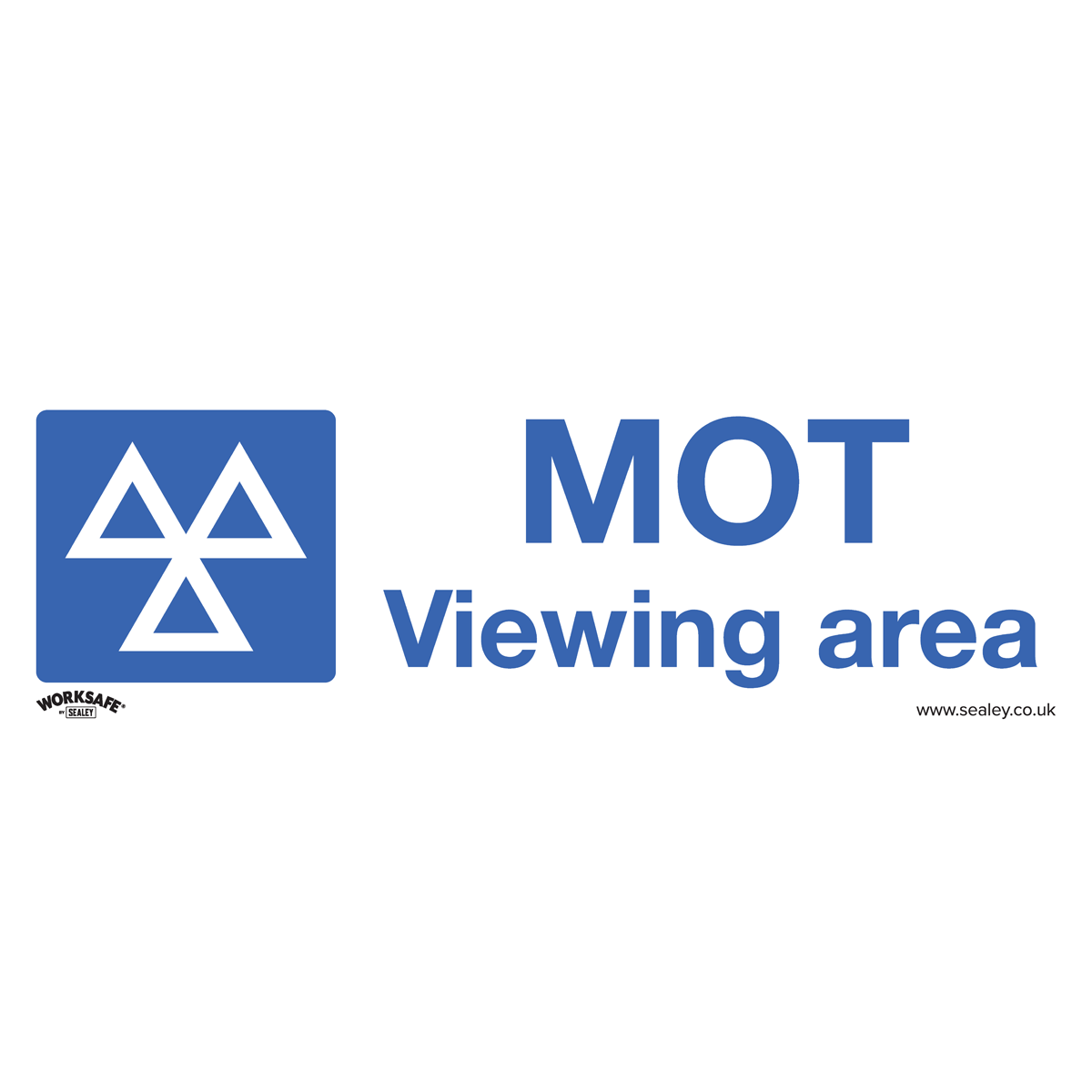 Worksafe® MOT Viewing Area Safety Sign - Self-Adhesive Vinyl
