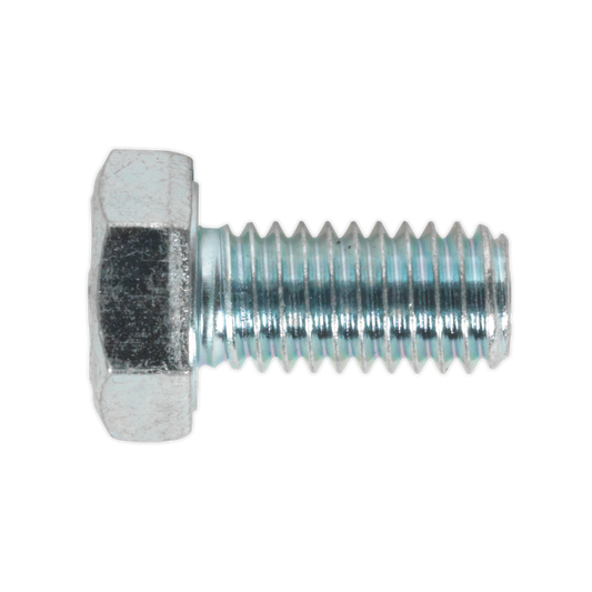 8.8 Zinc Plated HT Setscrew M6 x 12mm, DIN 933 - Pack of 50