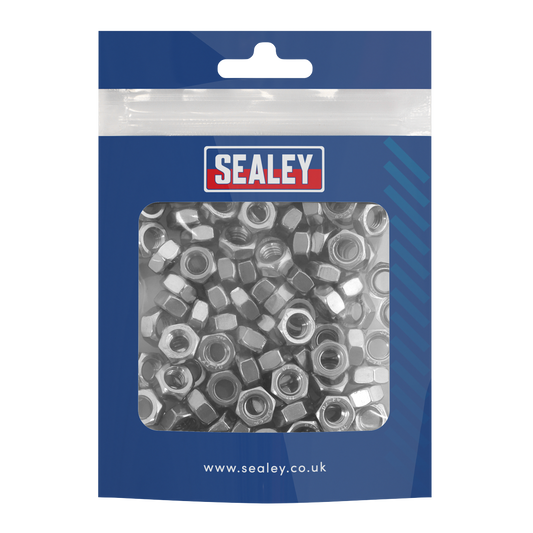 Stainless Steel Nut M6 x 1mm pitch, DIN 934 - Pack of 100