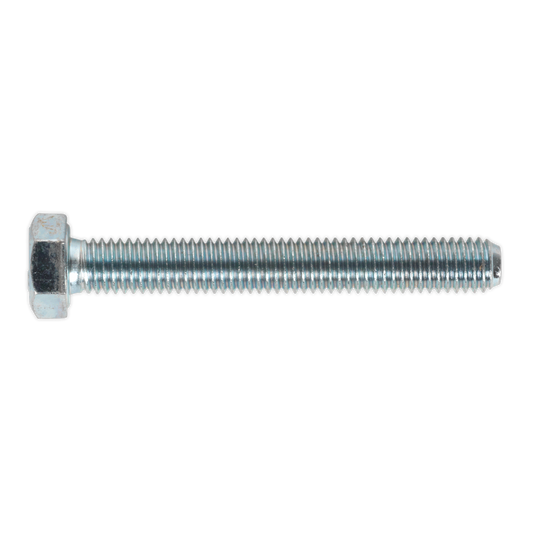 8.8 Zinc Plated HT Setscrew M8 x 60mm, DIN 933 - Pack of 50