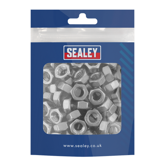 Stainless Steel Full Nut M8 x 1.25mm pitch, DIN 934 - Pack of 100