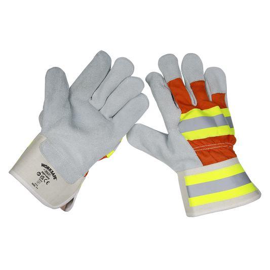 Worksafe® Reflective Rigger's Gloves - Pair