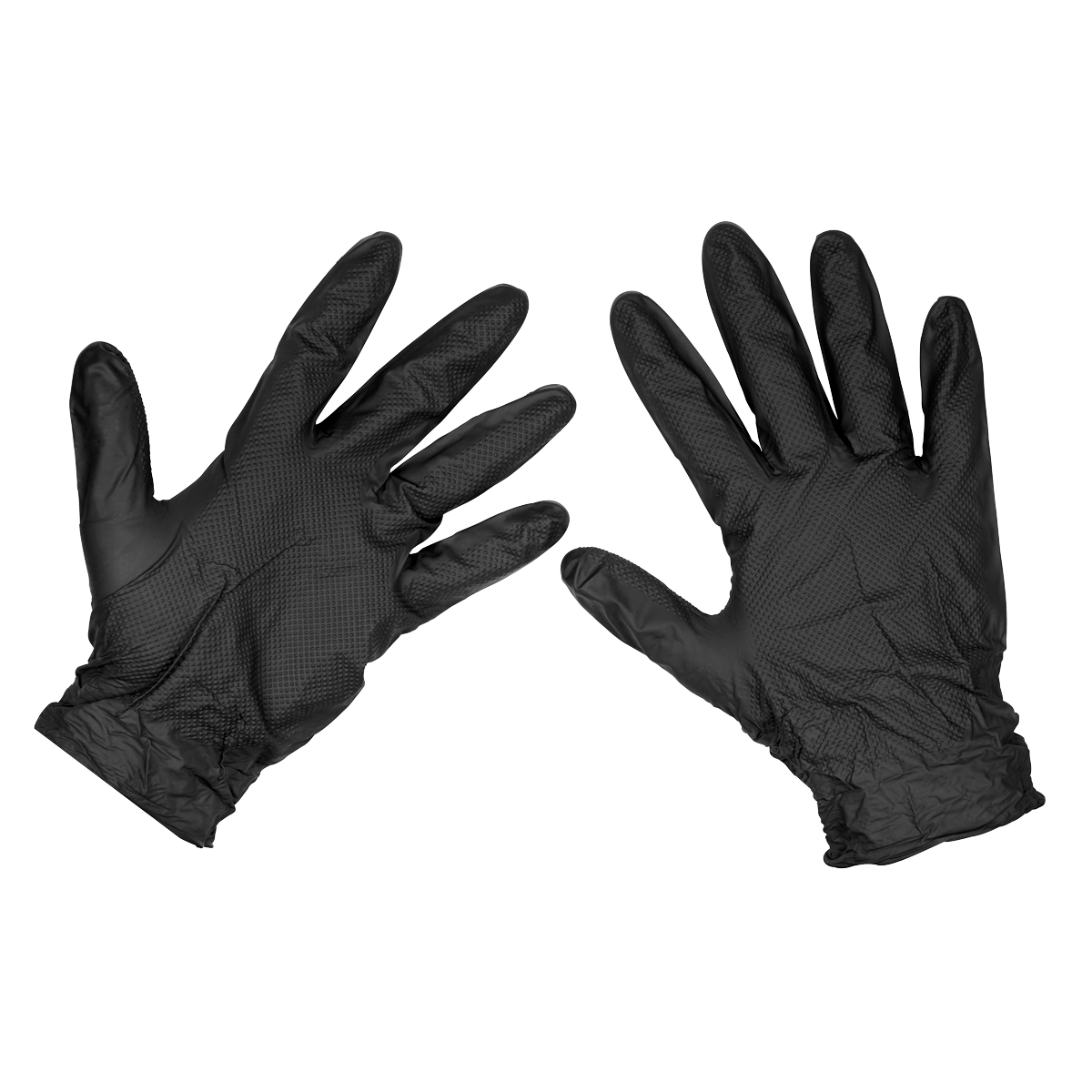 Diamond Grip Extra-Thick Nitrile Powder-Free Gloves, Black, X-Large - Pack of 50