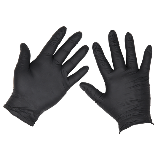 Extra-Thick Powder-Free Disposable Nitrile Gloves, X-Large - Pack of 100