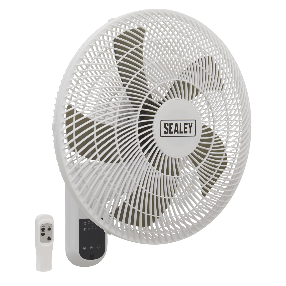 3-Speed Wall Fan with Remote Control 18" 230V