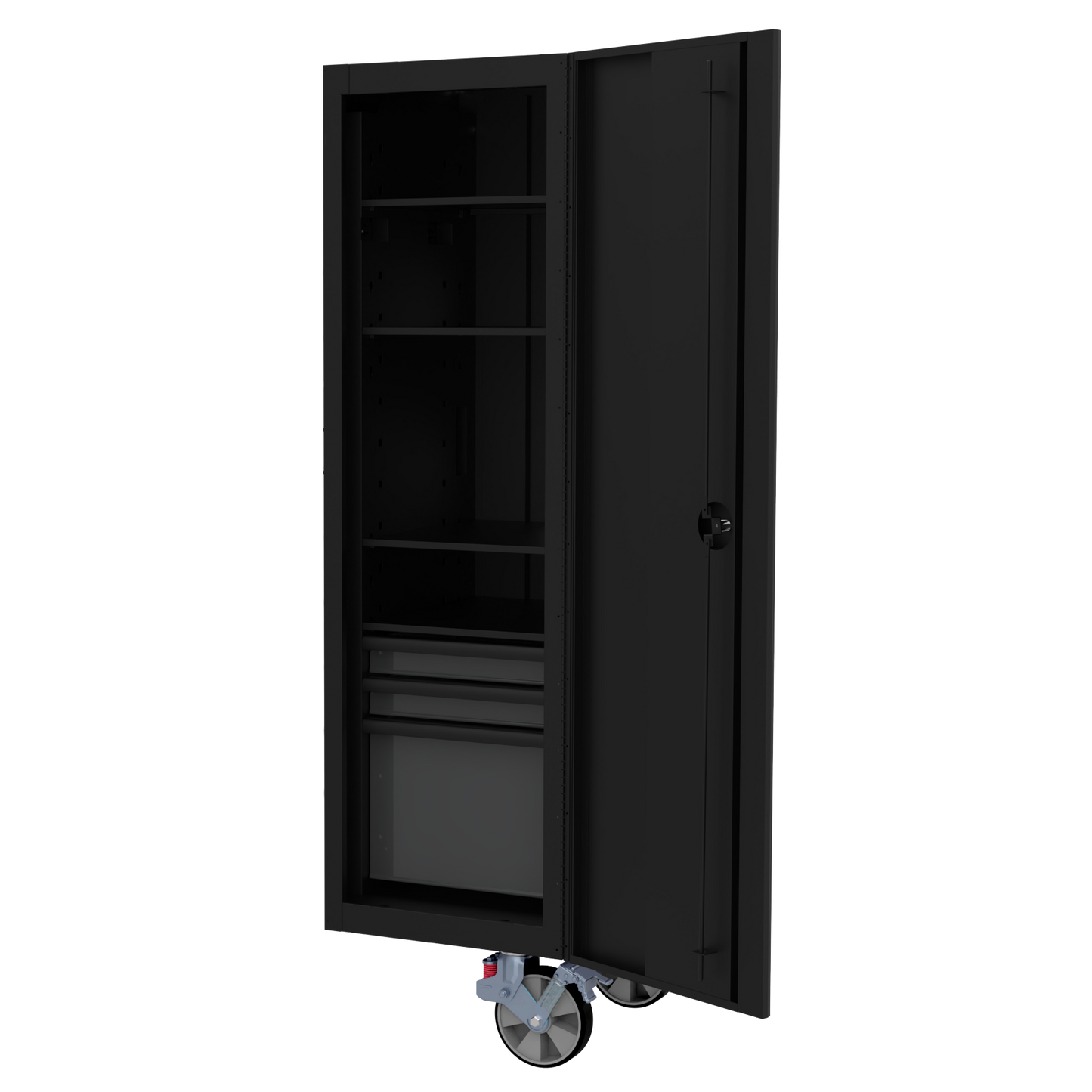 BOXO Full Height Side Locker for BOXO 72" Toolbox Stack - Black