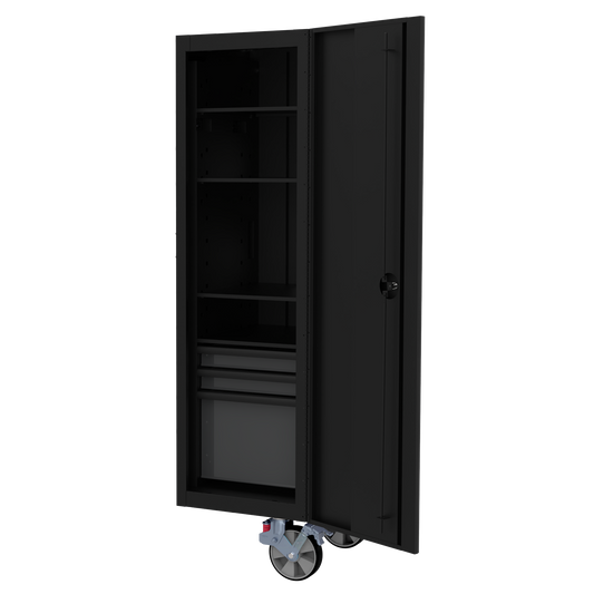 BOXO Full Height Side Locker for BOXO 72" Toolbox Stack - Black