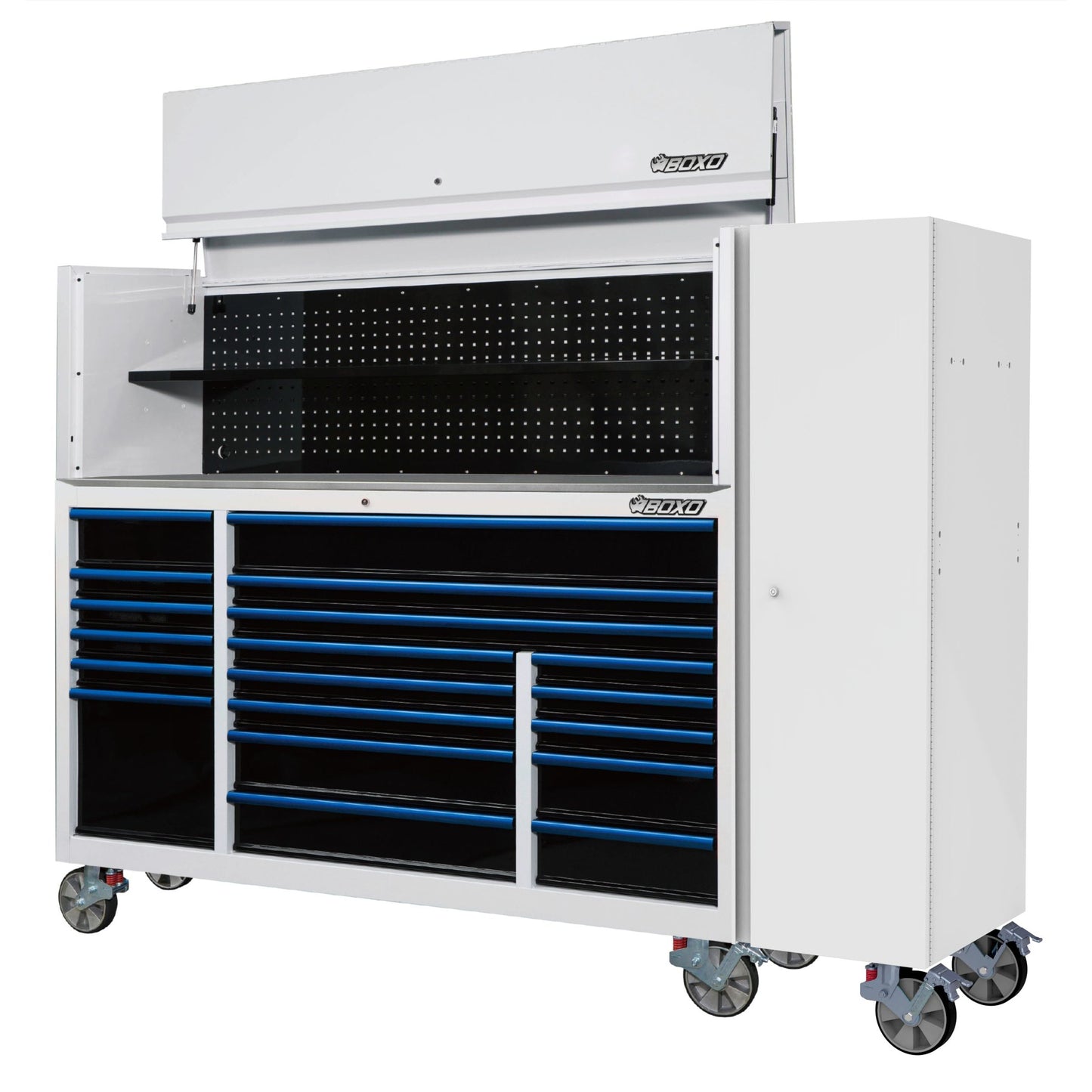 BOXO Full Height Side Locker for BOXO 72" Toolbox Stack - White
