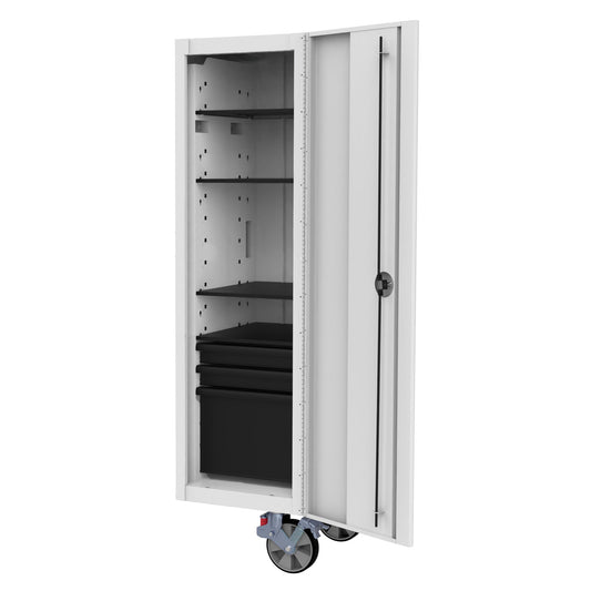 BOXO Full Height Side Locker for BOXO 72" Toolbox Stack - White