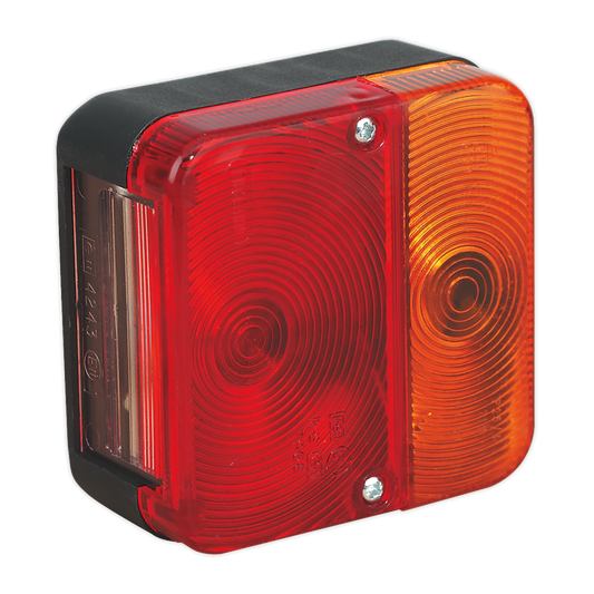 Rear Square Lamp Cluster with Bulbs 12V