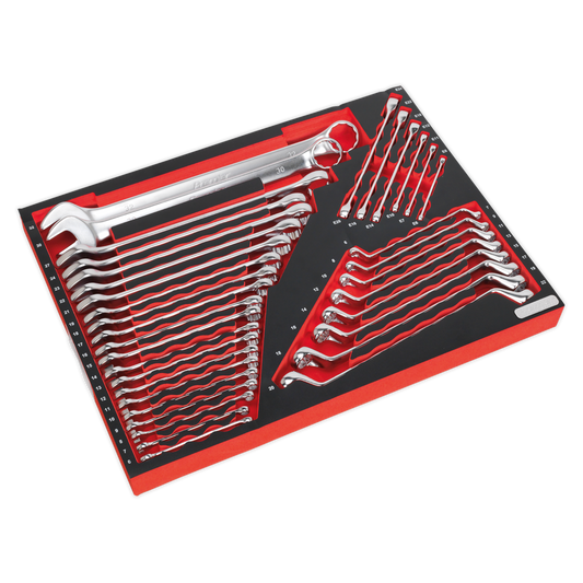 Premier Platinum Spanner Set with Tool Tray 35pc