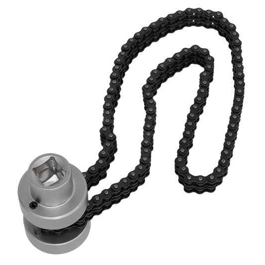 Oil Filter Chain Wrench 1/2"Sq Drive 60-115mm Capacity