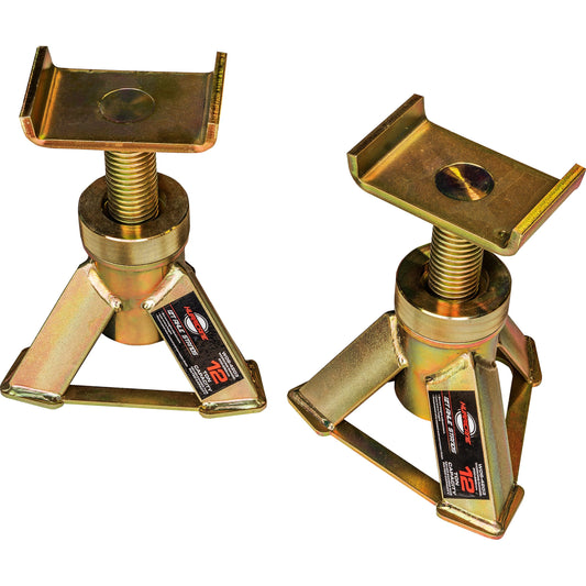 HURRICANE 12T Zinc Coated Axle Stands - Pair