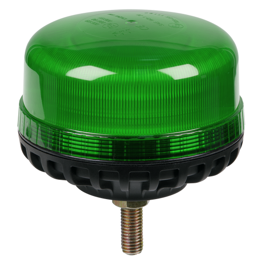 Warning Beacon with 12mm Bolt Fixing 36W SMD LED 12/24V - Green