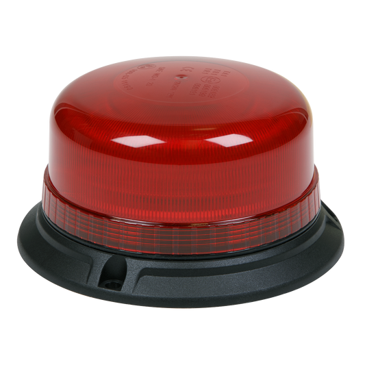 Warning Beacon with Bolt Fixing 3 x 6.5mm 36W SMD LED 12/24V - Red