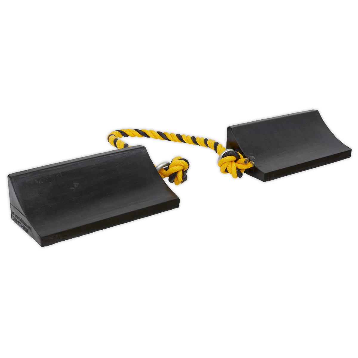 Rubber Wheel Chocks Heavy-Duty - Pair
