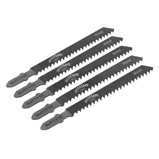 Jigsaw Blade for Soft Wood & Plastics 75mm 8tpi - Pack of 5