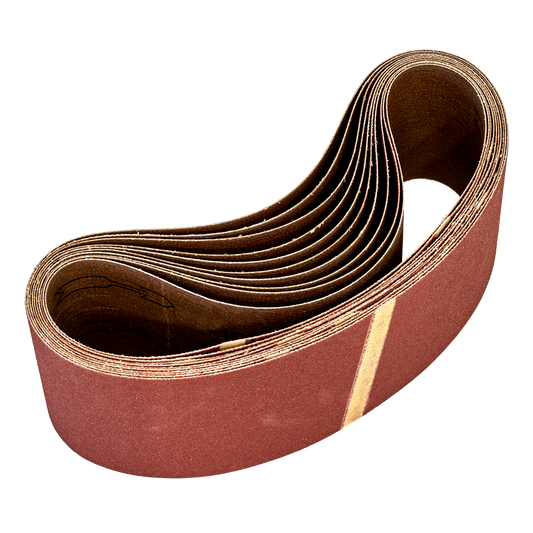Worksafe® 75 x 533mm Sanding Belt 80Grit - Pack of 10