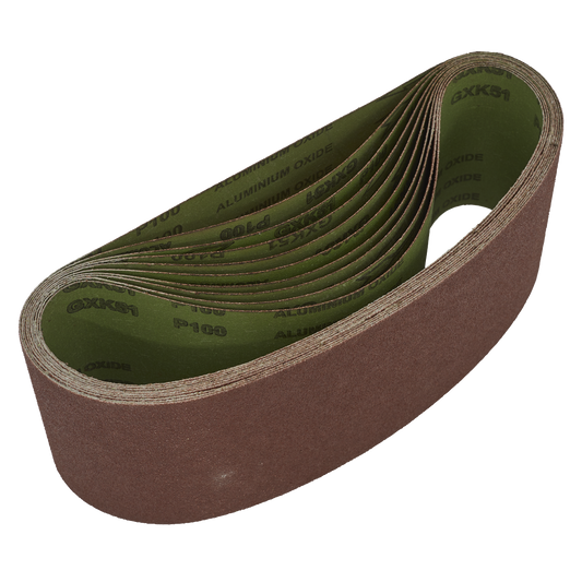Worksafe® 100 x 610mm Sanding Belt 100Grit - Pack of 10